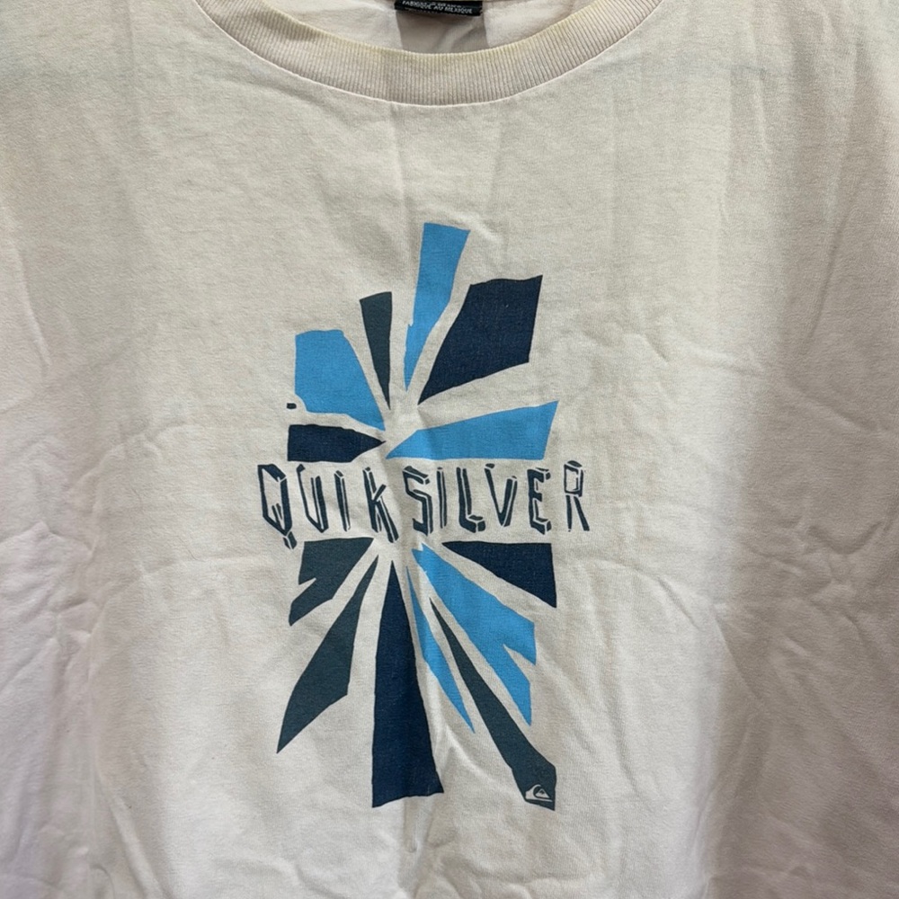Quiksilver Pink and Blue Short Sleeve Tee / D16 - Picture 2 of 3